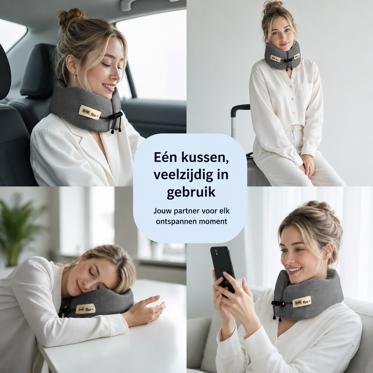 Dromi – Compact reiskussen met rondom steun